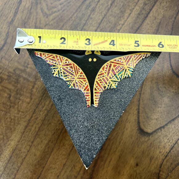 Vintage Halloween Jewelry Trinket Box, Wood, M.G.S. Art Forms 1995 Hand Painted - Picture 11 of 11